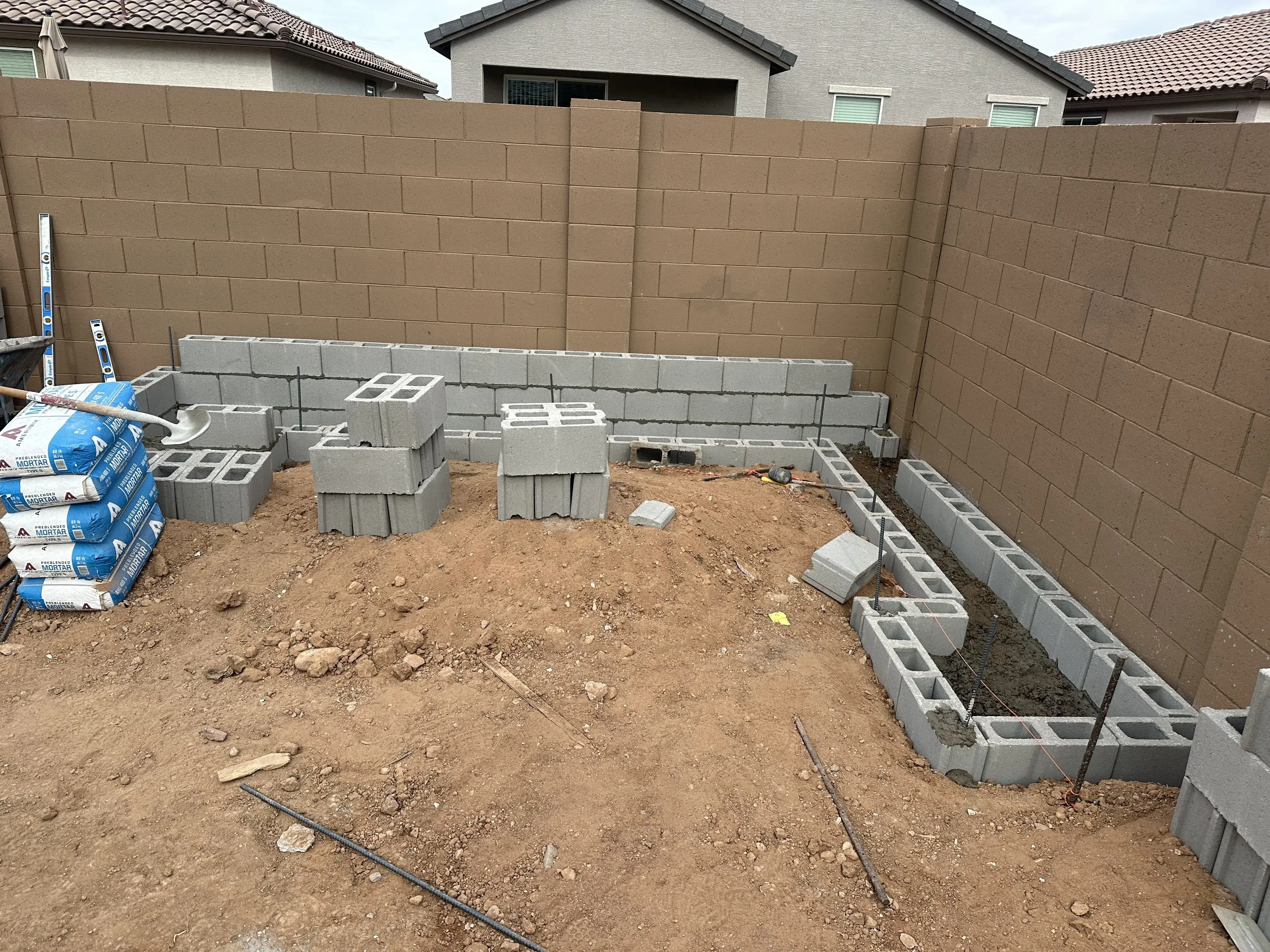 Before: Backyard renovation with native plants and paver patio
